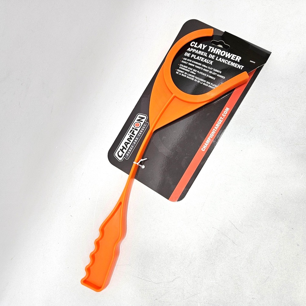 Champion Clay Pigeon Handheld Thrower Launcher Ambidextrous 108mm Orange 55659
